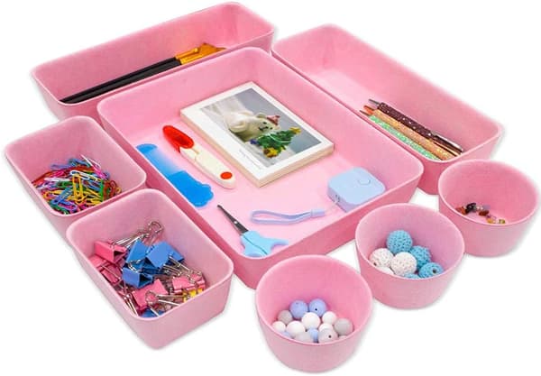 Filt Opbevaringsboks-Pink