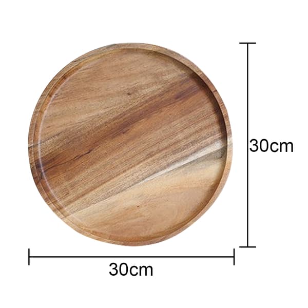 1 stk middagstallerken i tre - diameter 30 cm