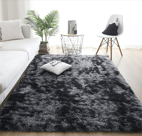 Tie-dye matta vardagsrum soffbordsmatta - [mörkgrå] - 120*160 cm