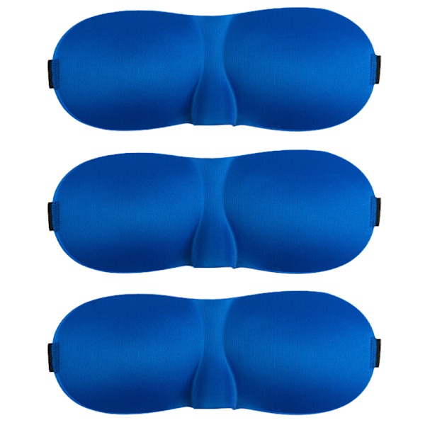 3st 3D Ögonmask - Standard Blå