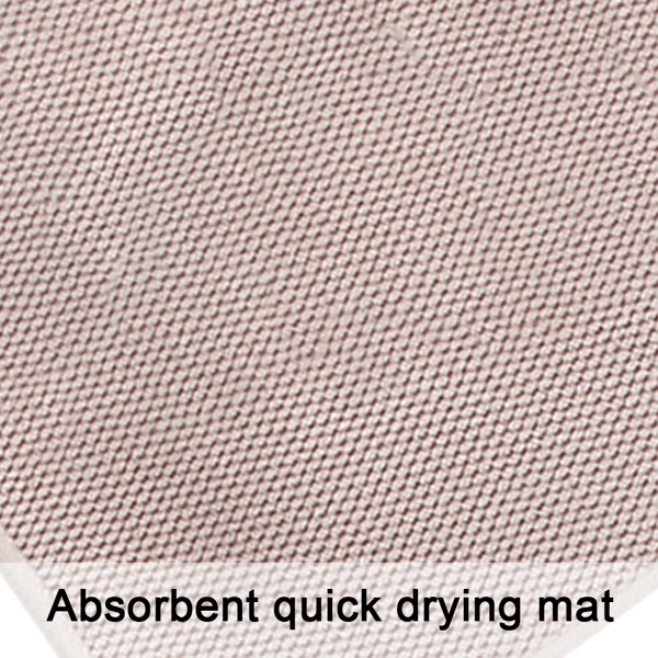 Mikrofiber absorberende hurtigtørrende dækkeserviet - beige - 30*40cm