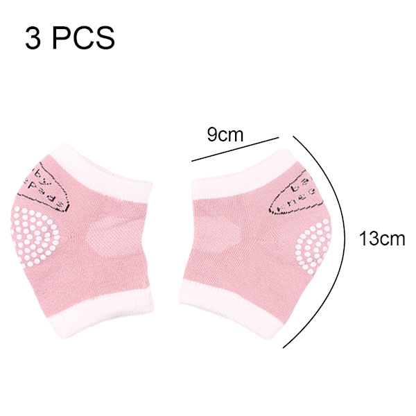3 par knäskydd för barn - rosa