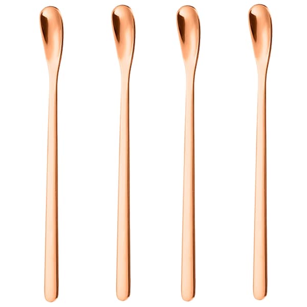 4 små barskjeer - 14 cm rosegull