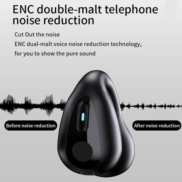 LX-Bone Conduction Clip-On Høretelefoner-Sort