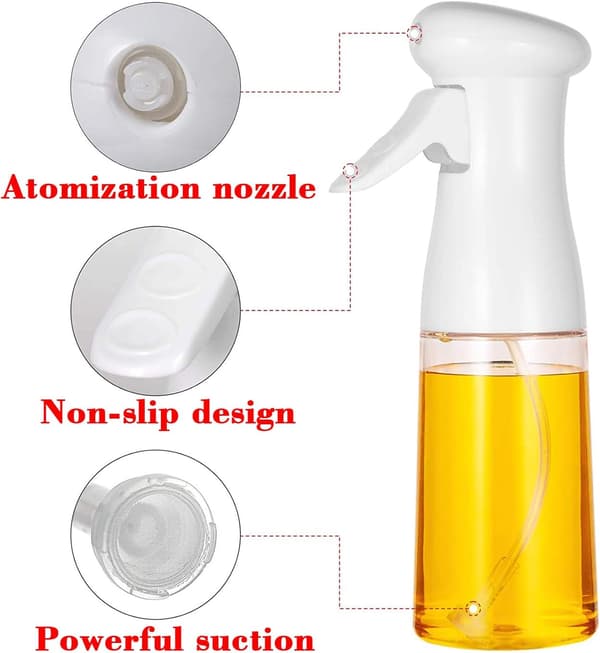 200 ml glassoljeflaske - hvit