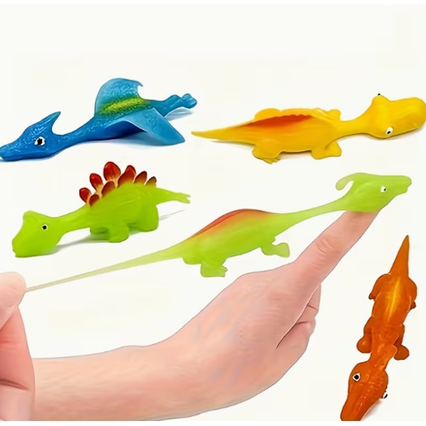 Opsendelse af dinosaur TPR finger opsendelse af dinosaur dyrefinger opsendelse af legetøj dinosaur legetøj finger elastisk legetøj