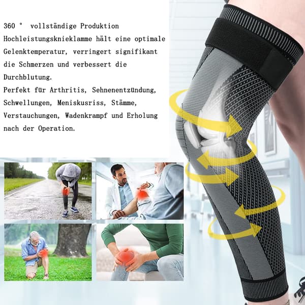 Basketball knæbeskyttere - sort par [kompression med malurtstil] - XL