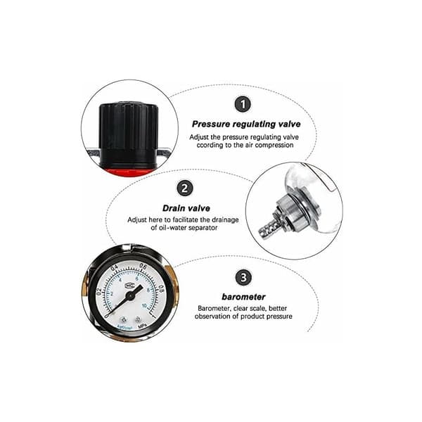 1 stk-Kompressorseparator-AFR2000+messinghode-0.15~0.85mpa