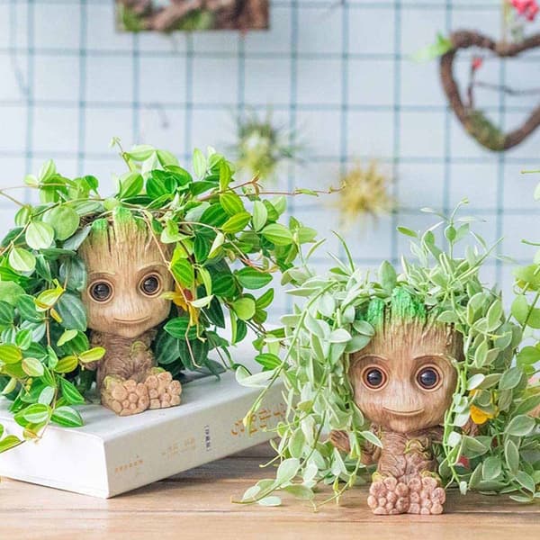 1 STK Groot blomsterpotte-blomst tre mann 12cm