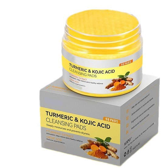 Kojicsyre og gurkemeje rensepuder 1pcs