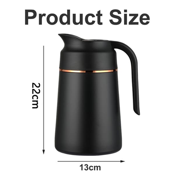 Termokande i rustfrit stål - Klassisk sort [1300ml]