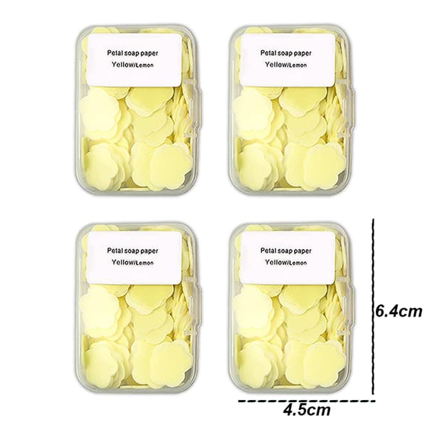 4 æsker bærbart sæbepapir - citron