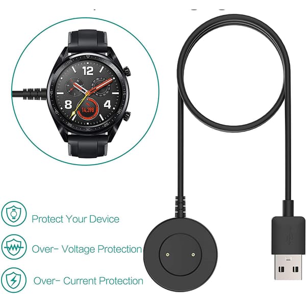 LX-Gælder for Huawei Watch GT2e GT uroplader-Sort