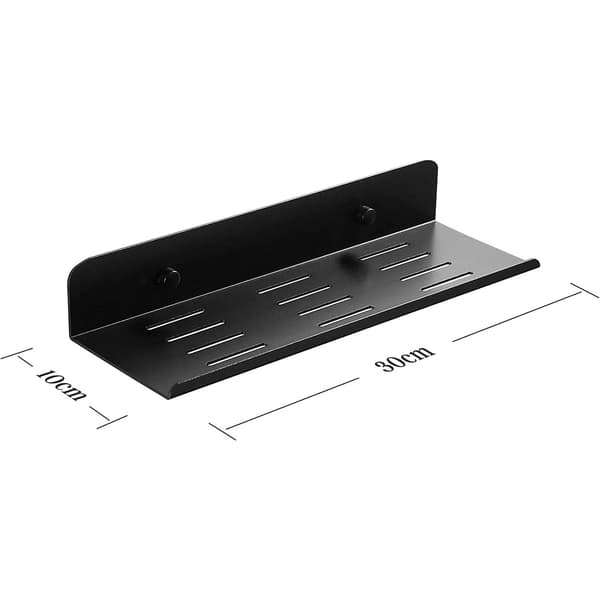 5302 Svart Sand 30cm-Baderomsoppbevaringshylle