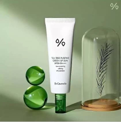 Tea Tree Solskydd SPF50 Matt Solskydd Oljekontroll 4pcs