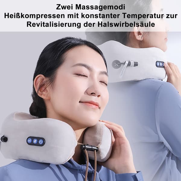 U-formet massasjepute U01 Tre-knapps elting-brun