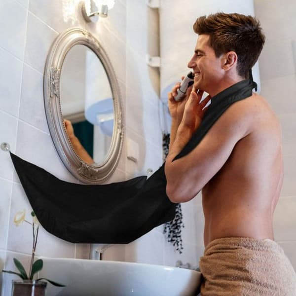 Barberforklæde til barbering - sort