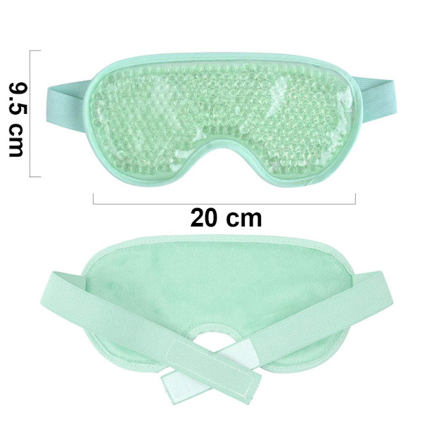 Sovande ispåse gel ögonmask - Ljusgrön