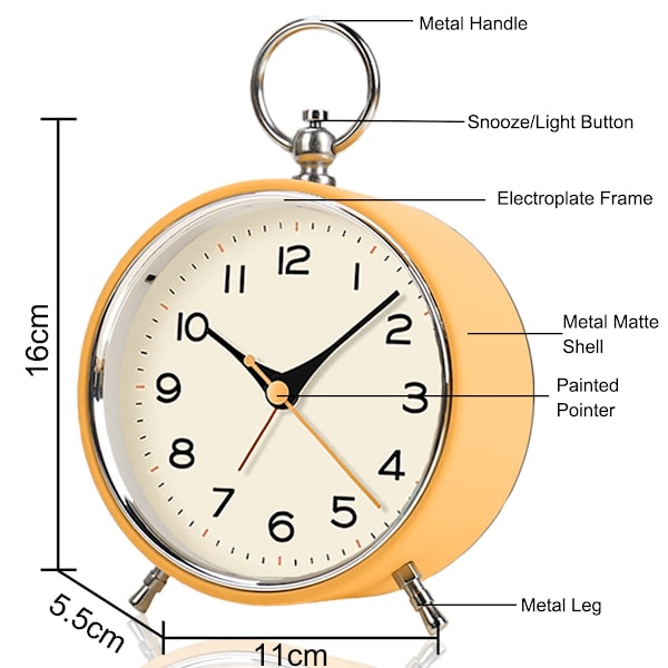 Luminous Hands Quartz Watch-Orange
