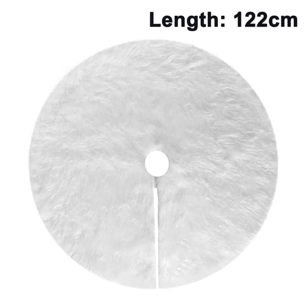 Plysch julgransmatta - 122 cm