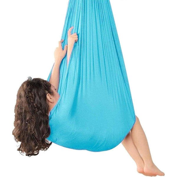 Børns elastiske gynge søblå 150*280cm