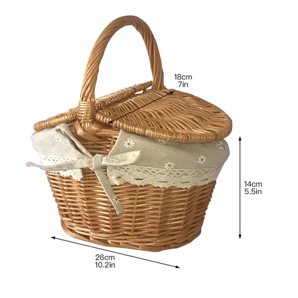 Måltidskorg förvaringskorg-S: längd 26*bredd 18*höjd 14cm
