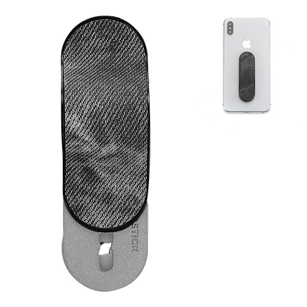 Push-Pull Telefon Ringholder - Sort