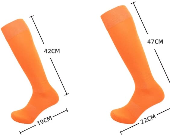 Tynde ensfarvede fodboldstrømper til voksne til efterår og vinter, svedabsorberende og åndbare hvide lange strømper til mænd white M (suitable for shoe size 34-38)