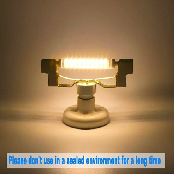 2-pack - 118mm (9W) varmvit R7S keramisk sollampa