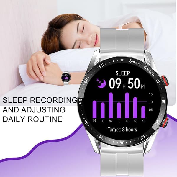 LX-Bluetooth opkald Smart Watch-Hvid Lim