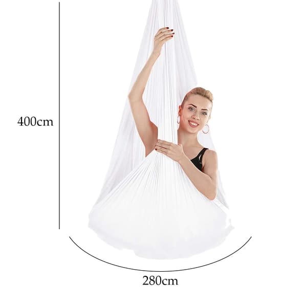 Vit-Aerial Yoga Hängmatta