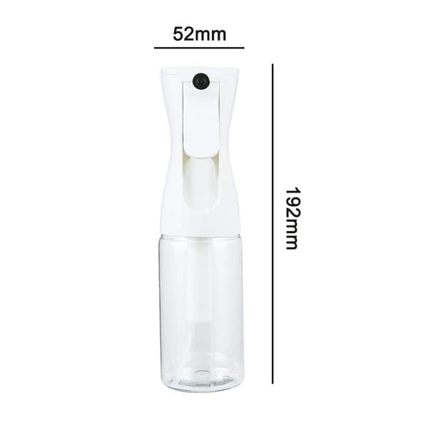 200 ml valkoinen pää + läpinäkyvä runkoinen suihkepullo
