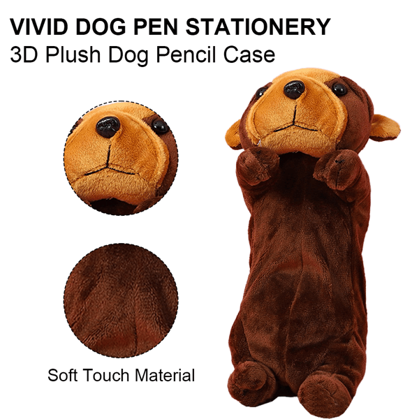 Hunddocka Pennfodral med dragkedja - Sharpi Pennfodral