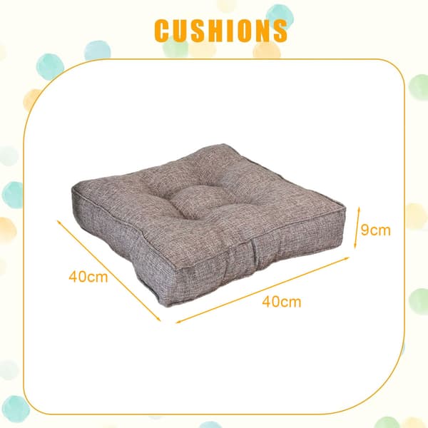 1 kpl istuintyyny - Temperamentin harmaa - 40*40*9cm