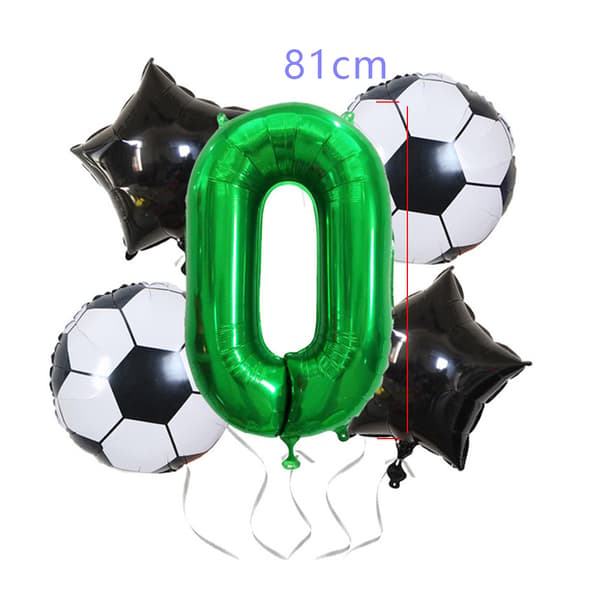 Fodbold aluminiumsfolieballon - Nummer 0