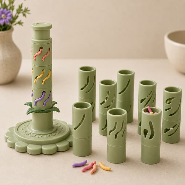Modulær leireblomstmaker, en grenseoverskridende 3D-printet modulær leireblomstmaker.
