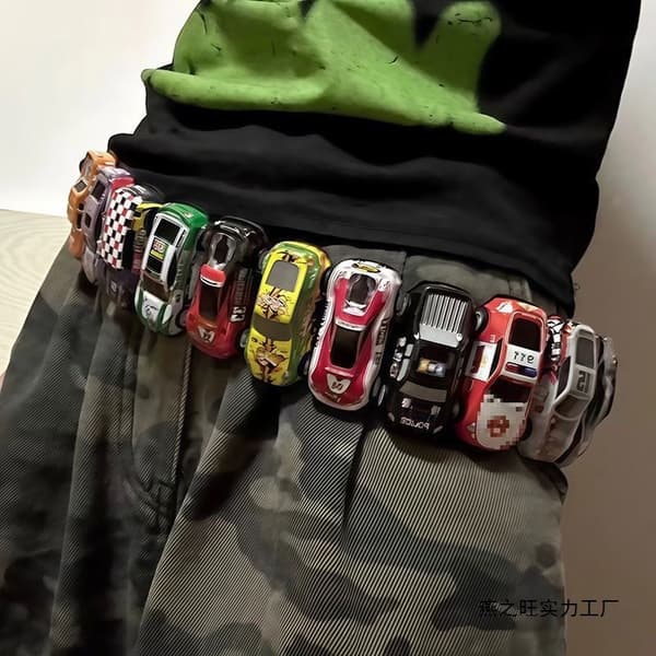 Nyhet Mini Leksaksbilsbälte, Kreativt Dragbilsbälte för Barn, Rolig Modeaccessoarpresent