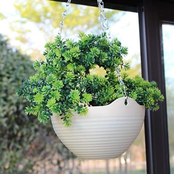 2-pack Hängande Korg Blomkruka Liten-Vit