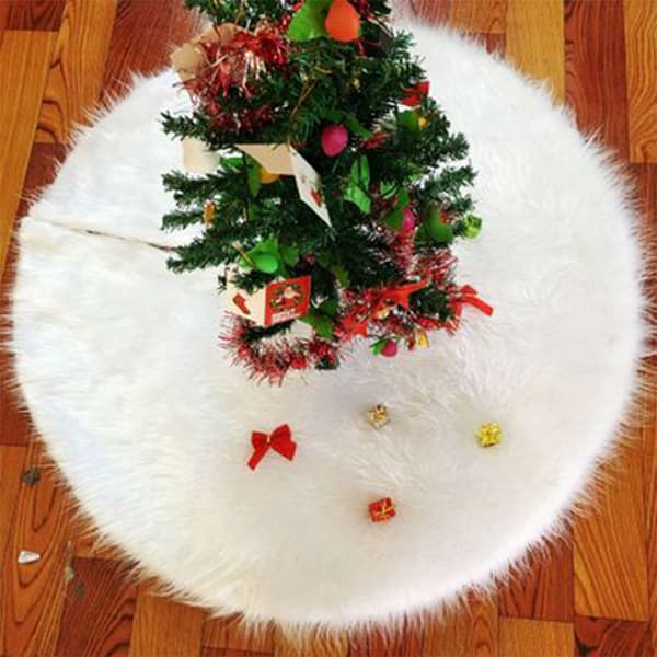 Plys juletræstæppe - 122 cm