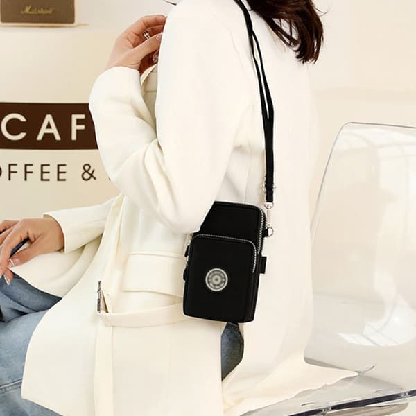 Crossbody Telefon Taske - Sort