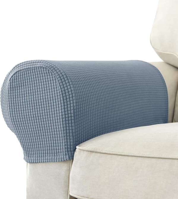 Sofatrekk til armlene i denimblå (vanlig)