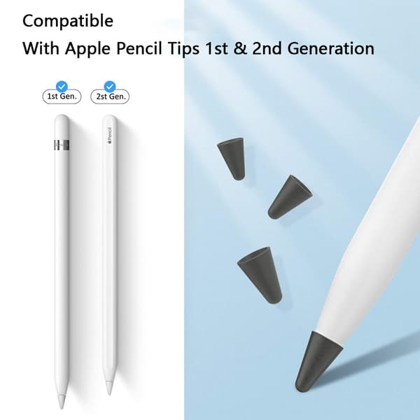 10 st litet motstånd Apple Pencil spetsskydd - grå