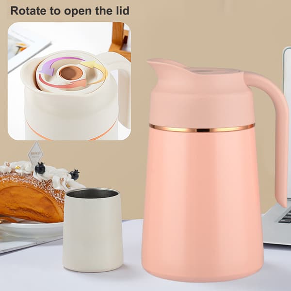 Termoskaffekanne i rustfritt stål - kirsebærrosa [1300ml]