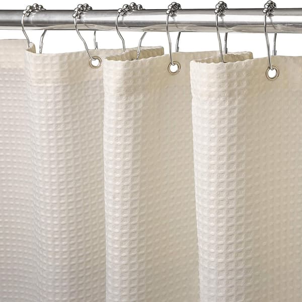 Vaffel dusjforheng-beige-180cm*200cm