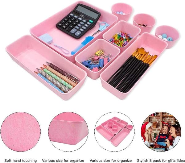 Filt Opbevaringsboks-Pink
