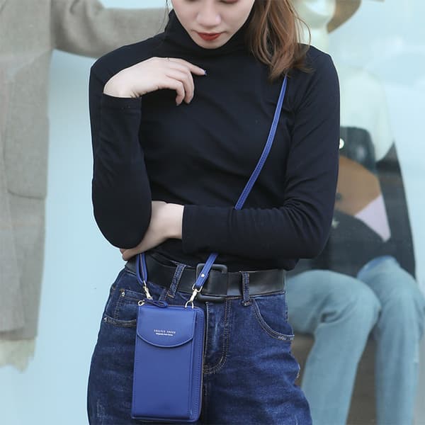 Crossbody Telefonpung - Mørkeblå