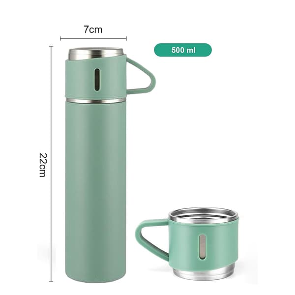 1 kpl termospullo - vihreä - 500 ml