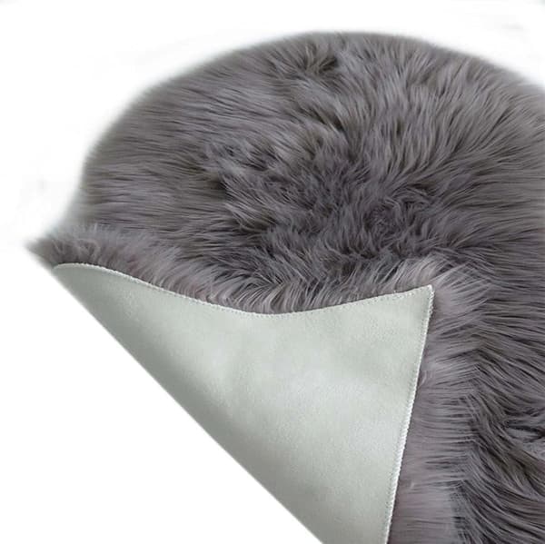 Gråformet 60*90cm-Plysj Teppegulvmatte