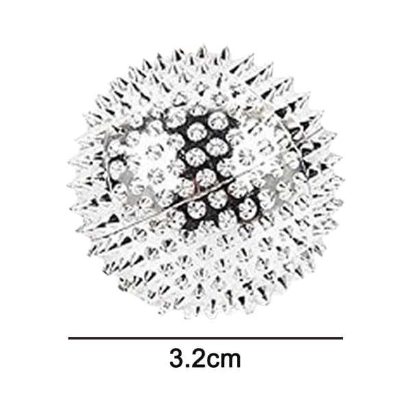 Et par 3,2 cm magnetiske massasjeballer - sølv