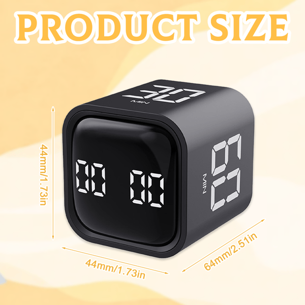 LX-Study Timer Digital Vekkerklokke-F4 Timer Svart